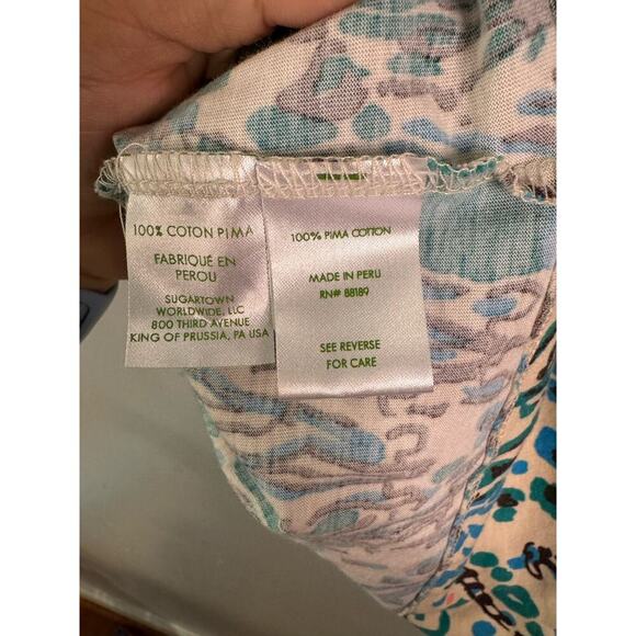 Lilly Pulitzer Corine Sea Oat Printed Long Sleeve Mini Dress xxs - Picture 3 of 6